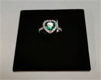 Ringe Crivelli Dame in Weißgold Smeraldo 372-3480